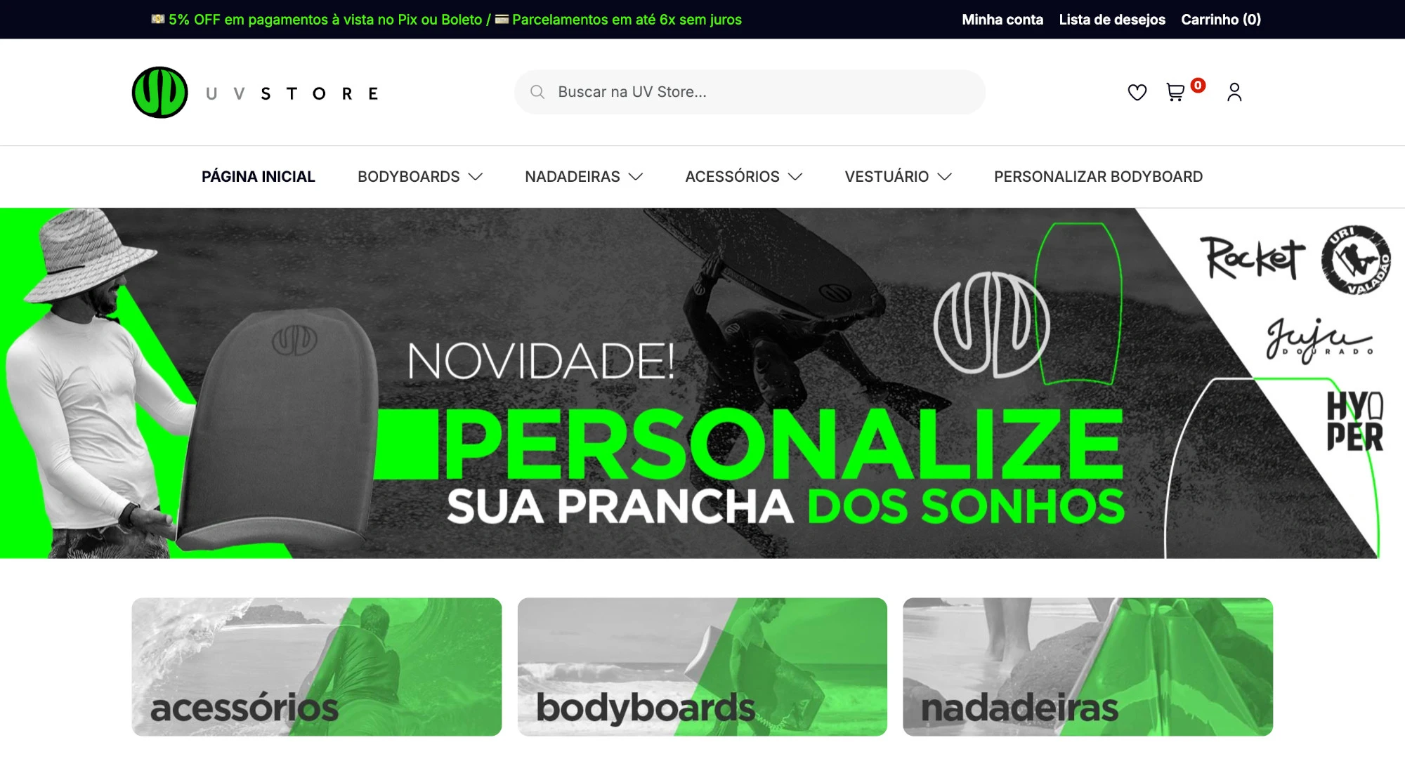 Imagem ilustrativa do projeto UV Store